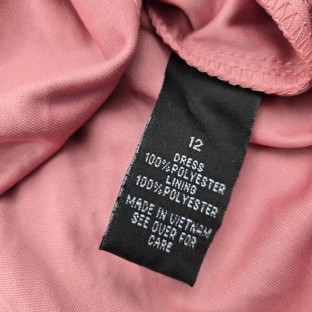 Amys Closet Girls Rose Pink Pleated Off Shoulder Ruffle Dress‎ Size 12 NWT Party